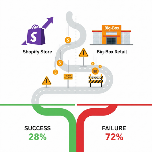 The $2M Wholesale Threshold: Why 72% of Shopify Brands Fail Their First Big-Box Retail Partnership